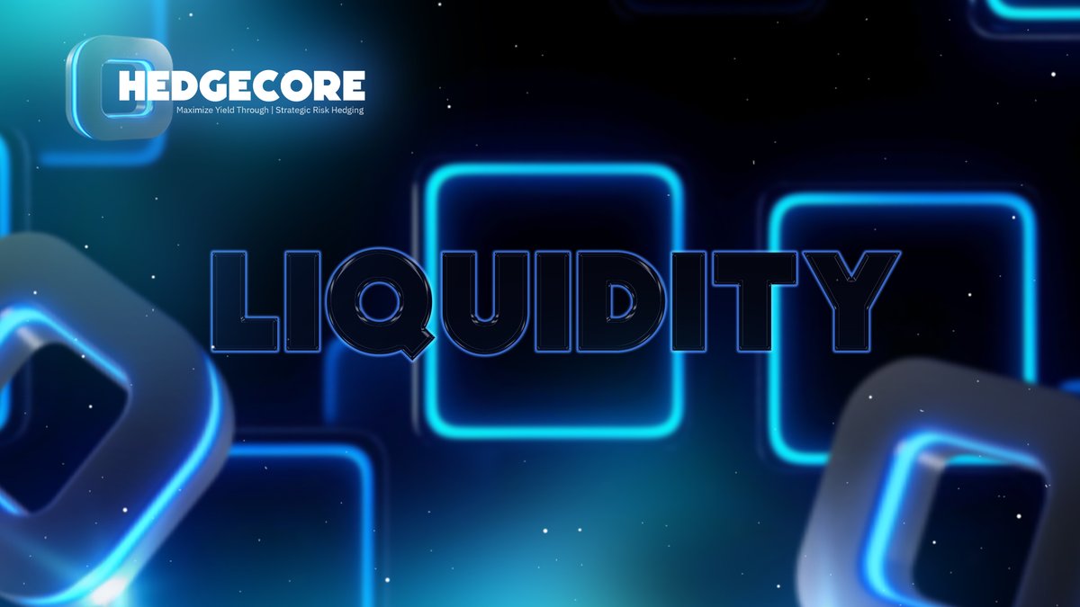 ▪️What is Liquidity?
Liquidity measures how easily an asset can be bought or sold without major price impact.
High liquidity means fast trades and tight spreads.
In crypto, it is often provided by DeFi liquidity pools.

🟦 HedgeCore