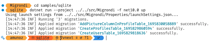 angel_d_munoz's tweet photo. Around 3 Years later but Migrondi v1 release is out!

#dotnet #fsharp #migrondi