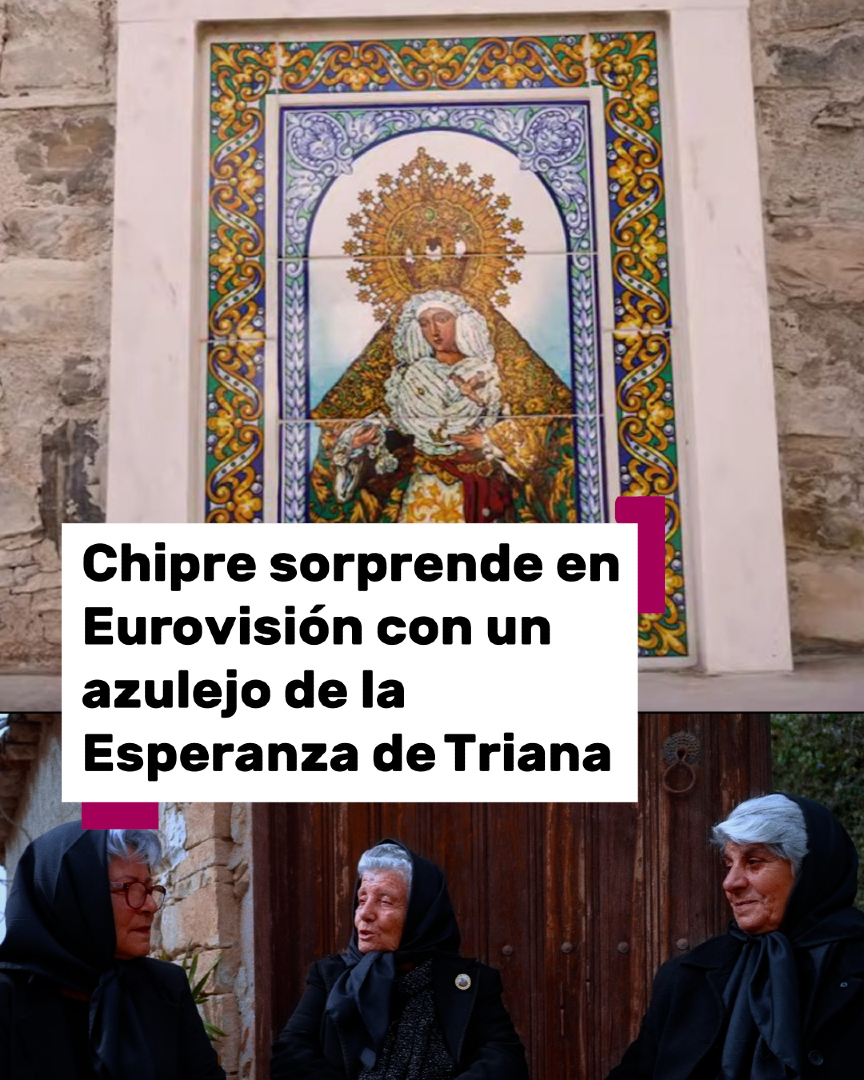 101TVSevilla's tweet photo. ❤️‍🔥 Chipre sorprende en Eurovisión con un azulejo de la Esperanza de Triana.

ℹ️ @alberto_romera
📲 Más información en https://t.co/bSKgLQK0Sl

#Eurovision #Chipre #tdscofrade #EsperanzadeTriana https://t.co/SNOTGiUd2E