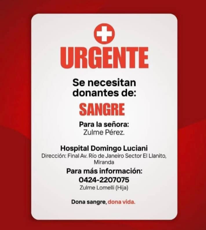 A quien pueda colaborar.
Agradecida de antemano.