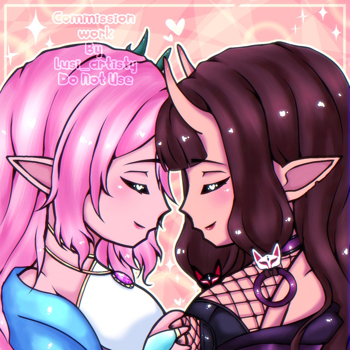 Couple ych 🤍 love doing these ychs 

#ychart #ychcomm #chibiych