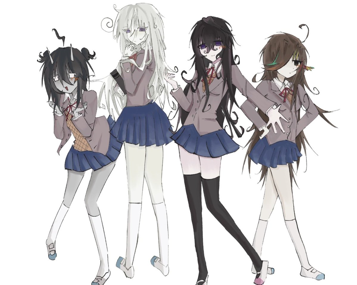 spokedependence's tweet image. basically #dumbassduo and #odysseyduo as #ddlc