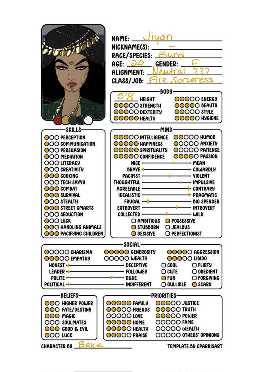I found this template online and couldnt resist LOL