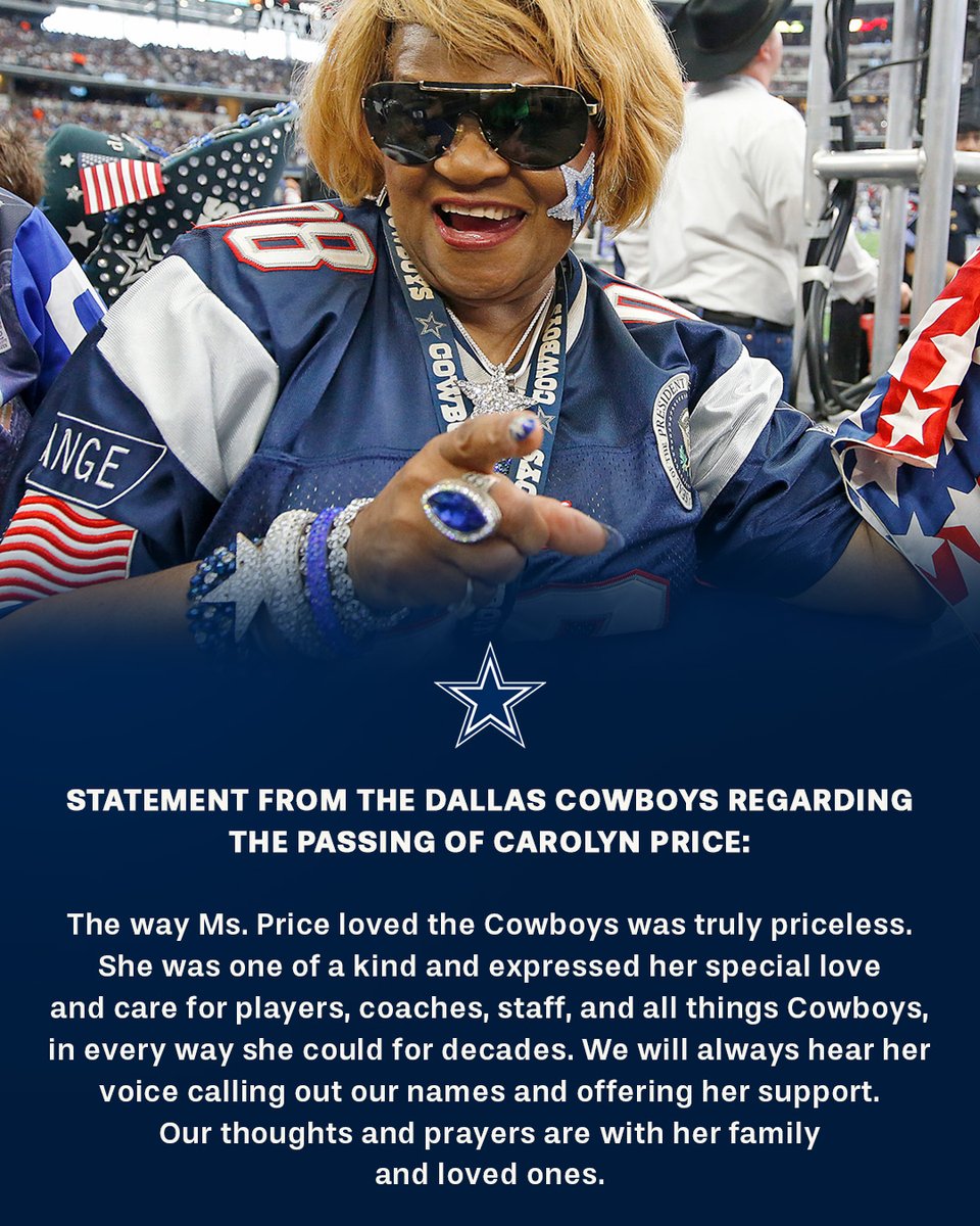dallascowboys's tweet image. Learn more about Ms. Price’s legacy: bit.ly/3MiHvYU