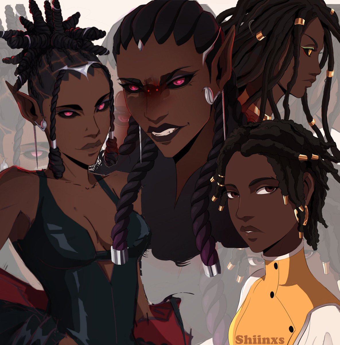 shiinxs's tweet photo. Artists, show us how you draw Black Women 🫶🏿 https://t.co/69SGI1gNzQ