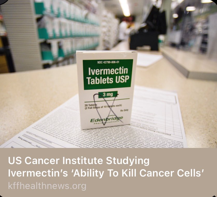 unhealthytruth's tweet image. 🤯Holy ship!🚨

Florida won’t be the only one researching this wonder drug! 

The National Cancer Institute, will be studying ivermectin as a potential cancer treatment for the second leading cause of death , according to its top official! 💪

Thoughts?!

This is truly awesome🙌