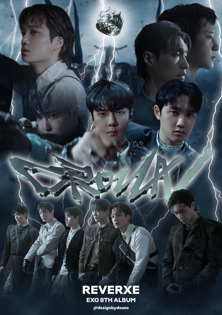 designbydouns's tweet photo. Fan poster edit made by @designbydouns                            

⚠️ Don’t repost without permission 

Feel Free to share your thoughts ❤️ 

#EXO #EXO_REVERXE #kpop #EXO_CROWN #exo #sehun #suho #kai #kyungsoo #lay #chanyeol #baekhyun #chen #xiumin #poster https://t.co/dcKOCOGuYR