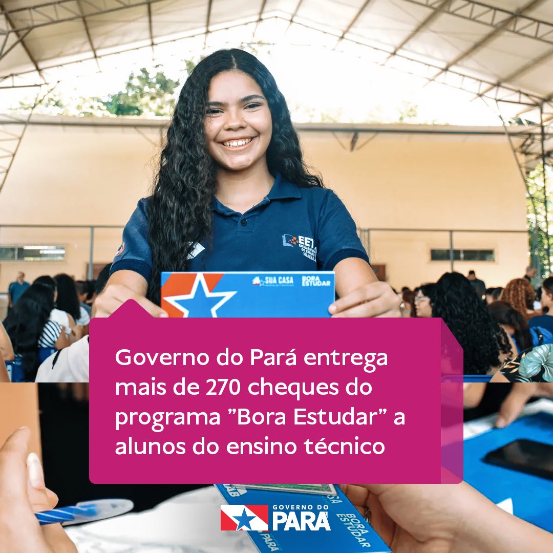 GovernoPara's tweet photo. Premiação de R$ 10 mil reconhece o desempenho escolar de estudantes em Belém e no interior, garantindo auxílio para reforma e melhoria habitacional. Saiba mais: https://t.co/TJbhdE2phy https://t.co/Vk40rPoo9y