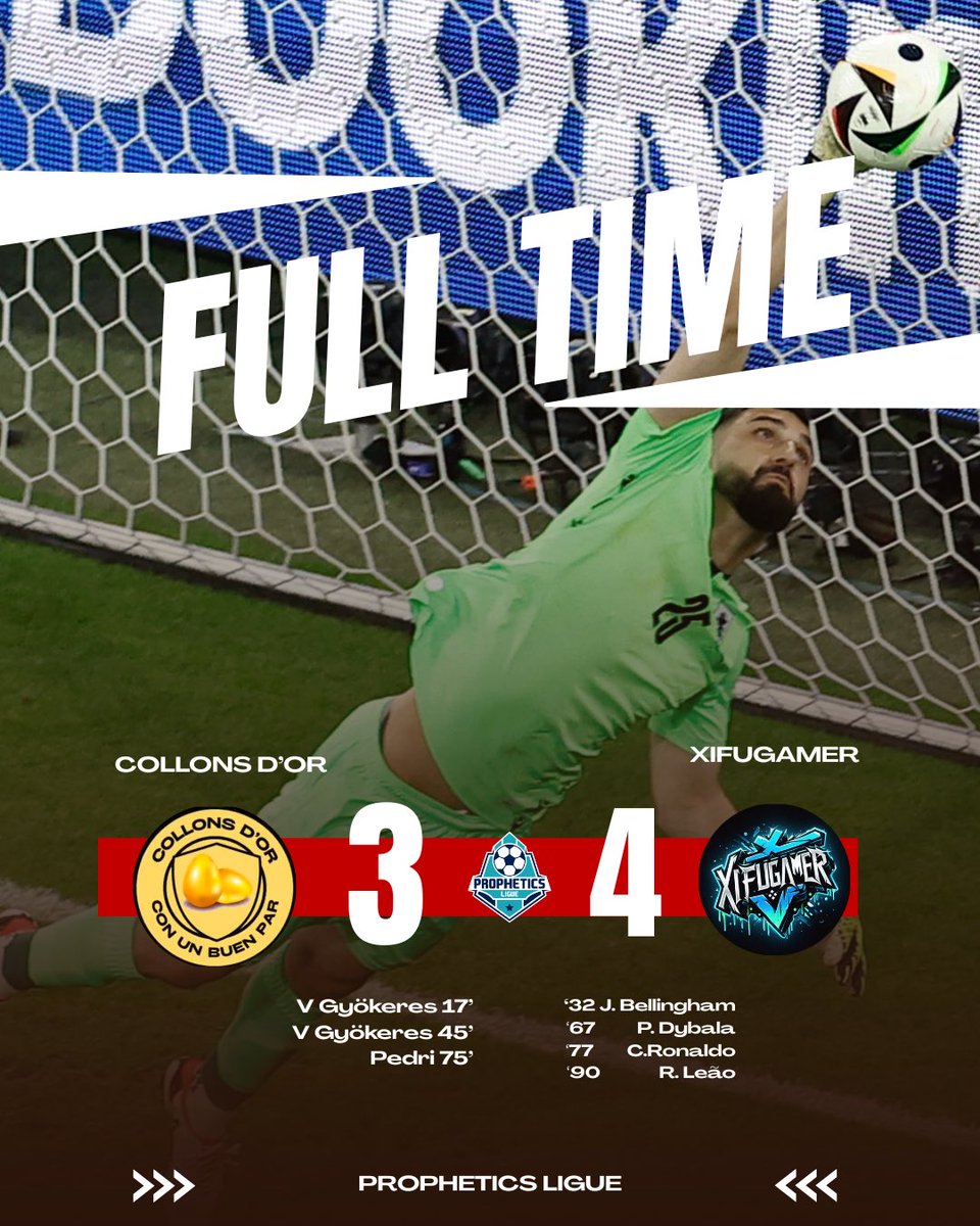 Tras el pitido final el <a href="/CollonsdOr/">Collons d'Or</a> se deja los 3 puntos en casa frente a un <a href="/Xifu_Gamer/">xifugamer</a> que dio una remontada en el minuto final del partido.