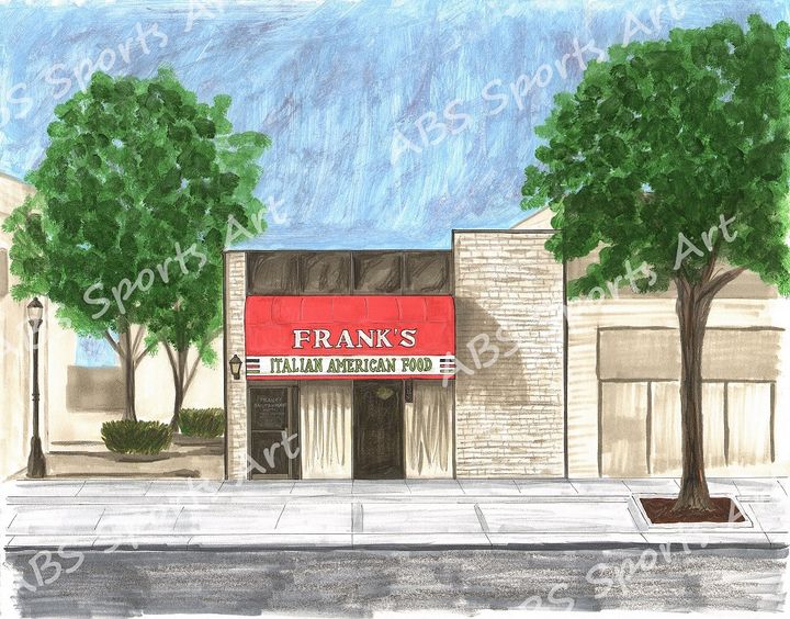 Art of the Day! "Frank's Pizza 11 x 14 Print". Buy at: ArtPal.com/abssportsart?i…