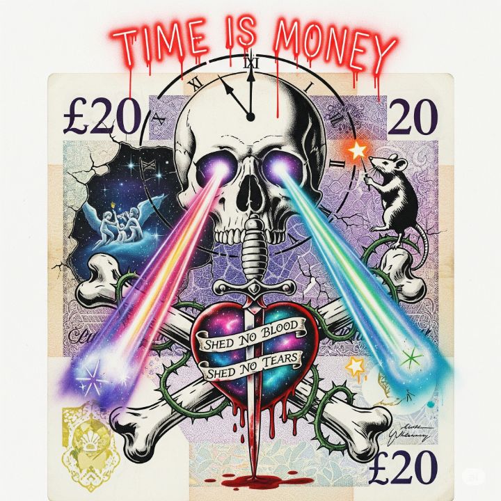 CMooken20161's tweet photo. Art of the Day! "Cosmic £20: Time, Mortality, and Mys". Buy at: https://t.co/9MgmfexfGY https://t.co/FDFgW91Key