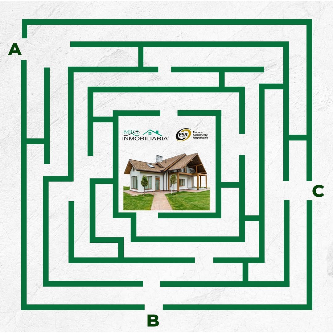 mrciinmo's tweet image. 🏡¿Qué camino te lleva a tu casa ideal?
En este laberinto, solo una ruta te acerca al hogar de tus sueños… ¿Será la A, la B o la C?🧐

#MRCIInmobiliaria #TuHogarTeEspera #EncuentraTuCamino #Laberinto #Dinámica #Interacción #BienesRaíces #HogaresQueInspiran