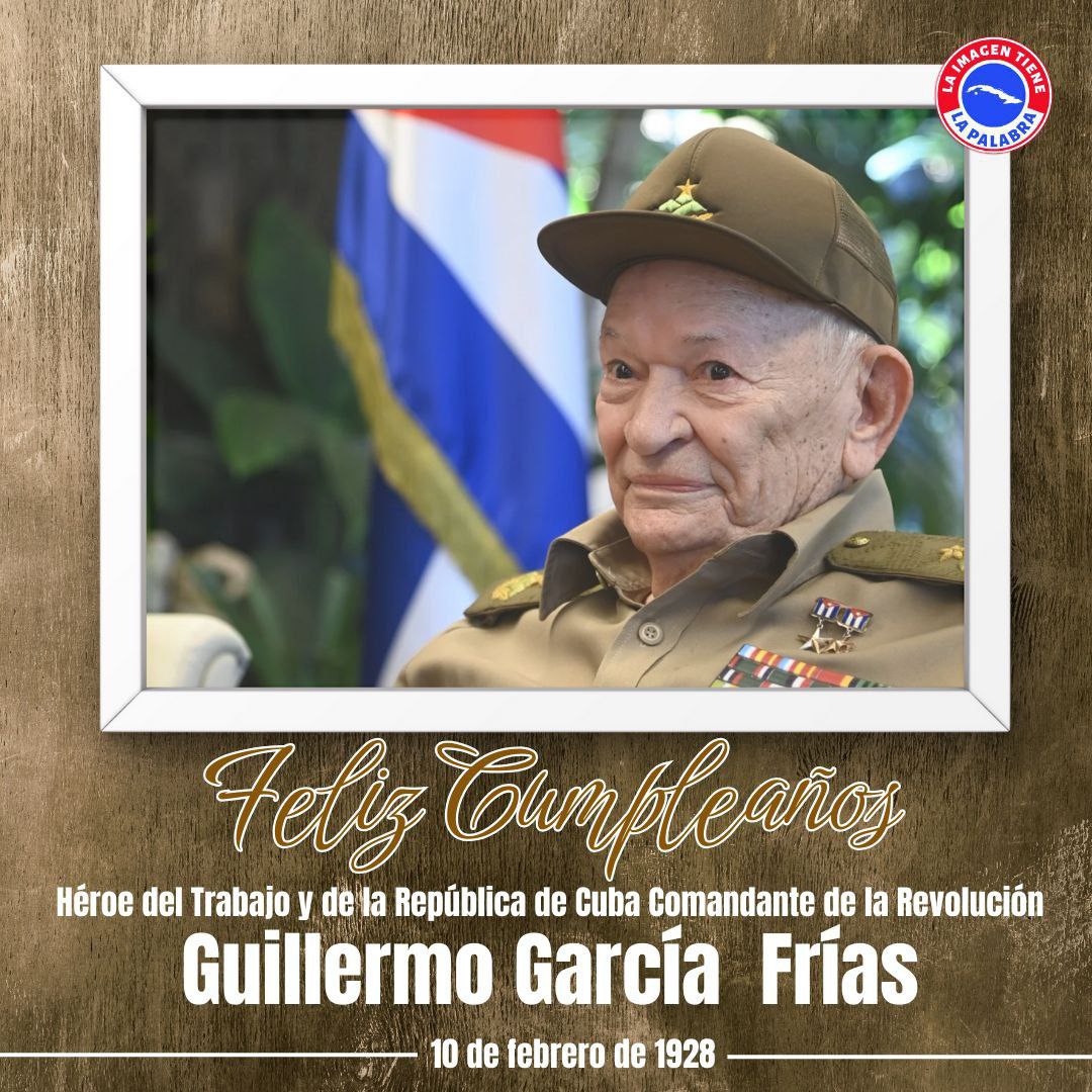 Muchas felicidades a Guillermo Frías. Su vida es ejemplo de lealtad, sacrificio y entrega a la causa de la Revolución y la defensa de la Patria. Forjados en las luchas más difíciles, siguen siendo faro y guía para las FAR y para el pueblo.
#CubaEstáFirme <a href="/JorgeAn87234858/">Jorge Antonio Rojas Velazquez</a>