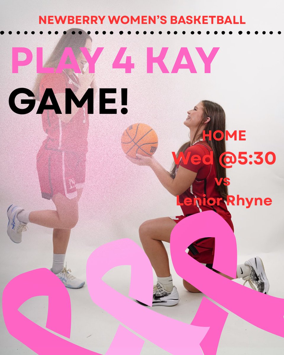 Newberrywomenbb's tweet photo. 🖤💖 Play4Kay Game
🩷THE BIGGEST KEYS TO SUCCESS ARE DISCIPLINE &amp; CONSISTENCY.
🆚 Lenoir-Rhyne
⏰ 5:30 pm
📍Eleazer Arena 
#TRUST   #Trusttheprocess #WolvesWay https://t.co/Ee7rOQspuz