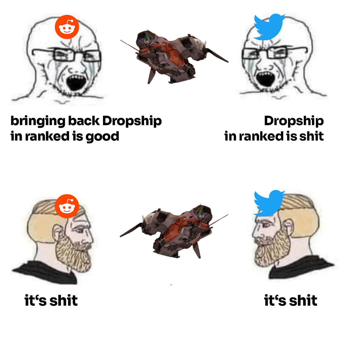 Before Season 28.
vs
Right now.