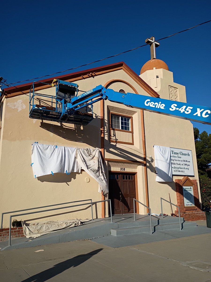 Al and his crew volunteered to give Harvest Time Church a fresh paint job for the exterior of the church -  it came out amazing. Great job guys! #GloryToGod #greatjob #harvesttimechurchagec