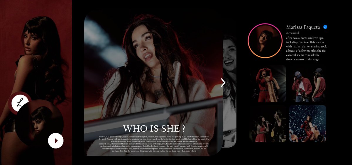 ᅟ
ᅟ
                            marissa paquetá’s
                         professional account
ᅟ           
ᅟᅟ