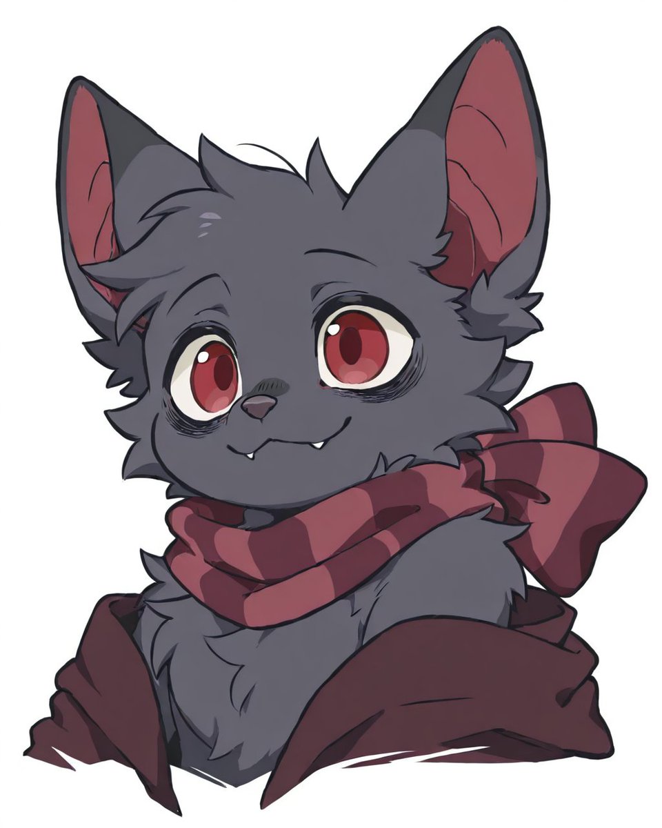 You don't often see bats around the fandom... thank goodness for Pip to remind us how adorable they can be! 🦇✨
#AIart #bat #furryart #furry #digitalart