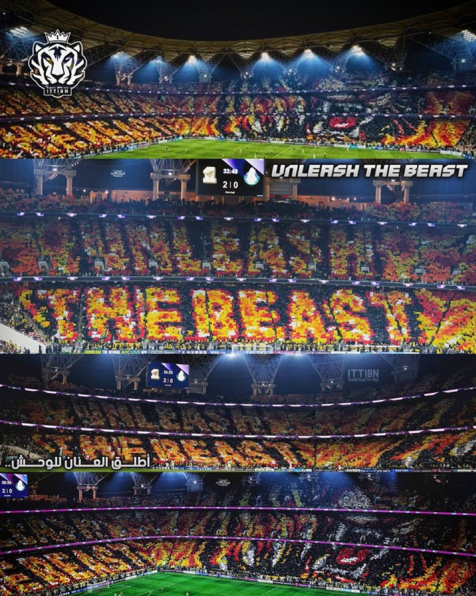 مبروك للاتحاد وجمهوره ونموره هذا هوا اتحادنا وهو سبب افراحنا 🐅💛
#الاتحاد_الغرافه 
#الاتحاد 
#دوري_أبطال_آسيا_للنخبة