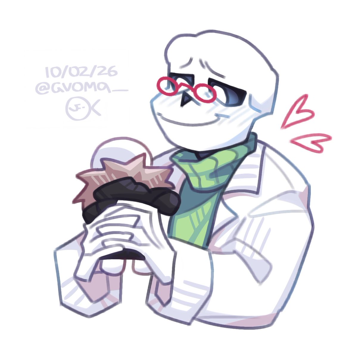 gvoma_'s tweet photo. Happy birthday, mr big brain! 🤓❤️ #scifell

#undertaleau #utmv #sanscest #sansau #fellsans #sciencesans https://t.co/q4azWst49n