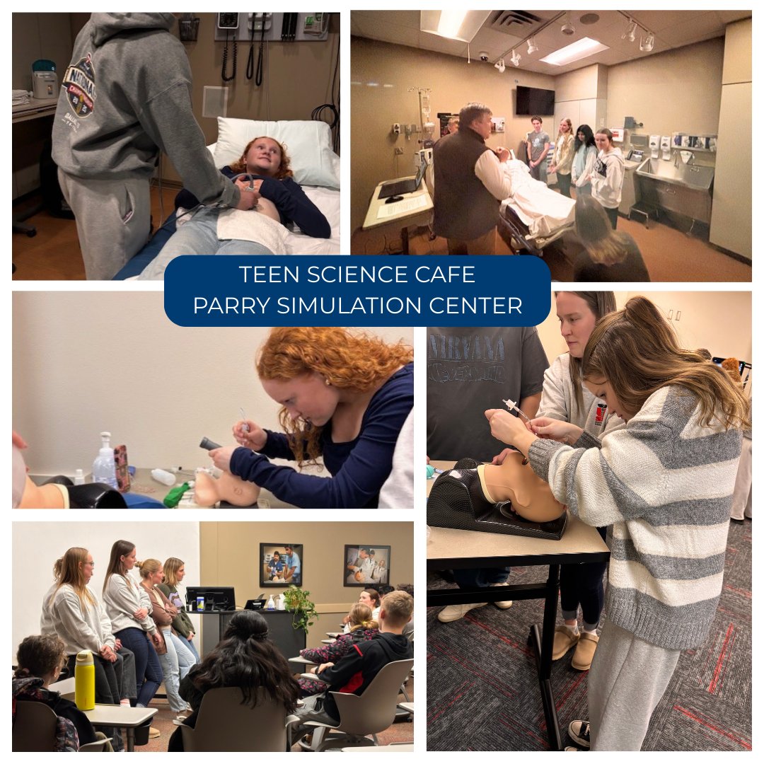 ✨ February Teen Science Cafe
We had a great time at the University of South Dakota’s Parry Center for Clinical Skills and Simulation! Students learned from medical students and Dr. Kozmenko while exploring hands-on science. 🧪

📅 Next event: March 3
👉 bit.ly/teensciencecafe