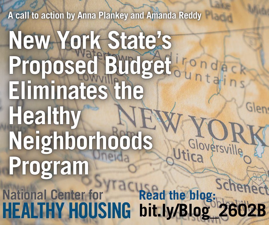 NCHH's tweet photo. CALLING ALL NEW YORKERS: Help us save the Healthy Neighborhoods Program! Since 1985, it's improved health, reduced costs, and made homes safer, but it's about to be cut from the budget.

Read our blog, and note the call to action with an imminent deadline: https://t.co/ADzKLI6bsD https://t.co/DWCWf4tuEU