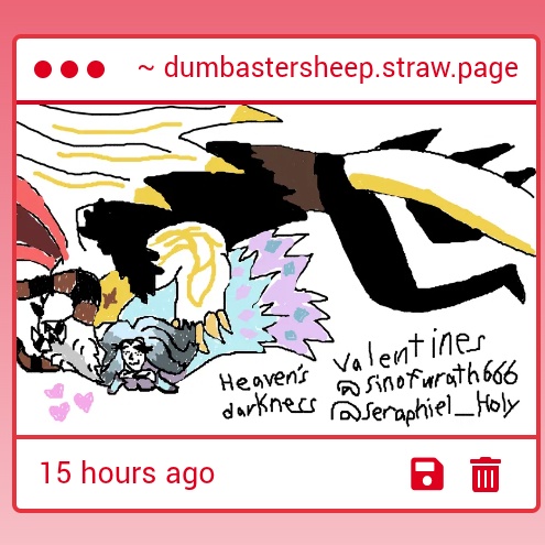 dumbAstersheep's tweet image. Oh, thank you @SinOfWrath666 you draw very cool. When people send me drawings, I feel too smug #narcisism