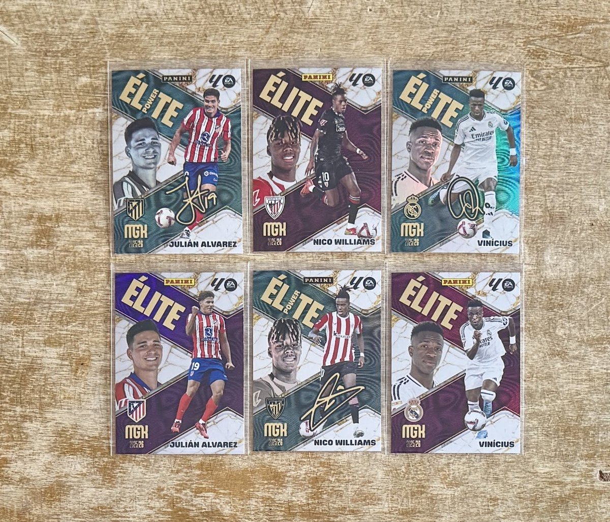 2025-26 Megacracks Elite + Power Parallel Player Pairs:  Vinicius, Nico Williams and Julian Alvarez

$4 per player pair

*See pinned tweet for shipping, etc
Stack min $10
#TSSS #GiuntaStack
