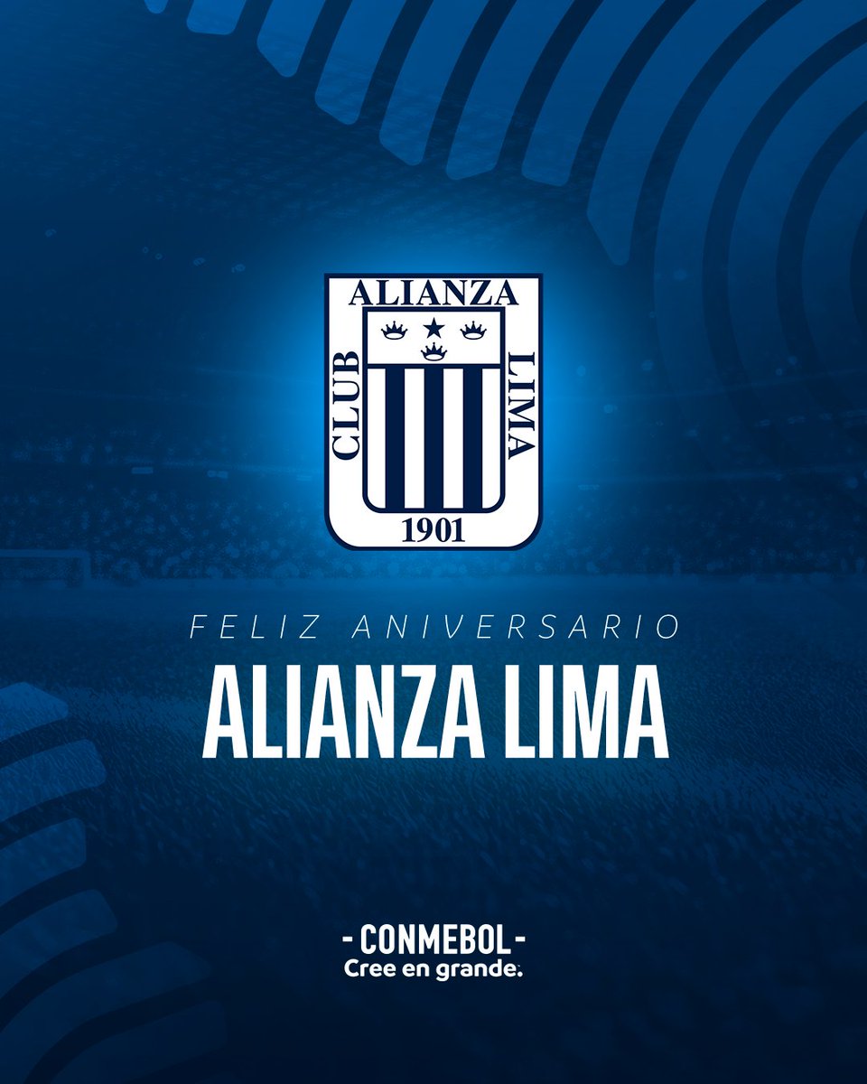 ¡Felicidades, <a href="/ClubALoficial/">Club Alianza Lima</a>! 🥳👏

#CreeEnGrande