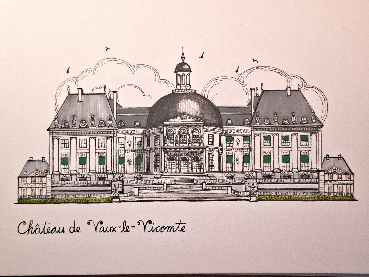 Vulpes_No9's tweet photo. 오늘의 낙서...
Château de Vaux-le-Vicomte...
거의 영혼을 갈아넣어 그렸다...
#FrenchCastle
https://t.co/rstef682SL https://t.co/5FwsvuI5iP
