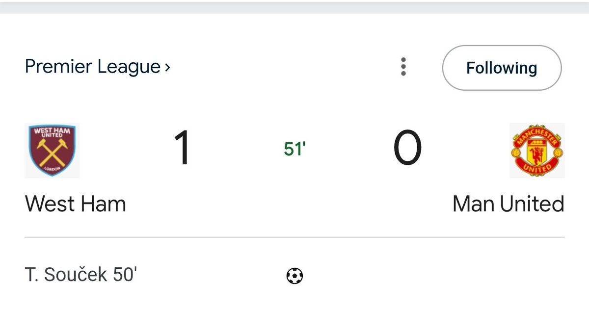 DozeLawd's tweet photo. This is what the scoreline looks like for Manchester United vs West Ham. Leeds equalised Chelsea and gave them time to.

#ชลบุรีเขต1 #นับใหม่ทั้งประเทศ #singlesinferno5 #นับใหม่ทั่วประเทศ #สารคามเขต1 https://t.co/4EkGfroiYW