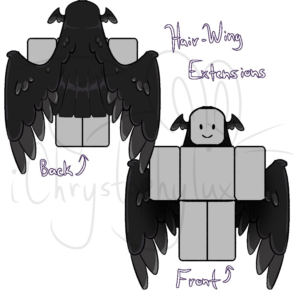 Hair-Wing Extension 

#Roblox #RobloxUGC #UGCConcept