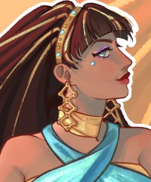 Part 3 of drawing Monster High girls! - Cleo De Nile's turn 🧡👑
#monsterhigh #cleodenile