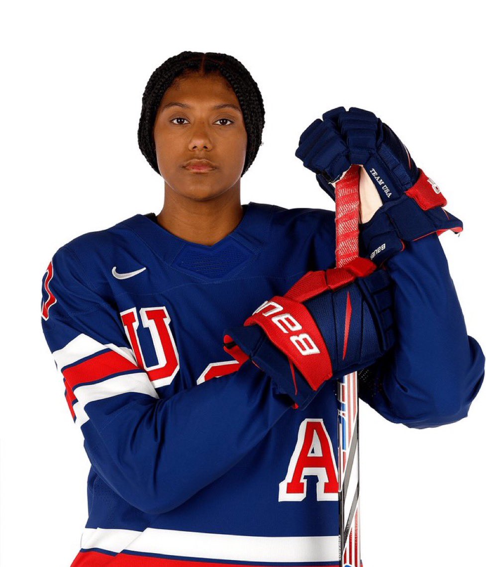 First Olympic Goal as the First Black Woman to lace up for the Olympic team at 22 years old from my city!! TURN UP
