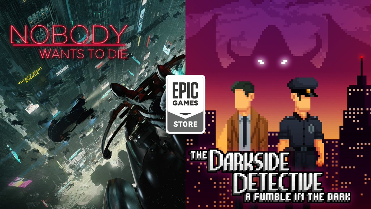 Get🚀"Nobody Wants to Die"🚀&amp;🕵️"The Darkside Detective"🕵️for #FREE at Epic Games | Store

1⃣Nobody Wants to Die
store.epicgames.com/en-US/p/nobody…
2⃣The Darkside Detective: A Fumble in the Dark
store.epicgames.com/en-US/p/the-da…
⏰Free until 5 PM CET Feb 19th 2026
Random Keys➡️g2a.com/n/randomkey471