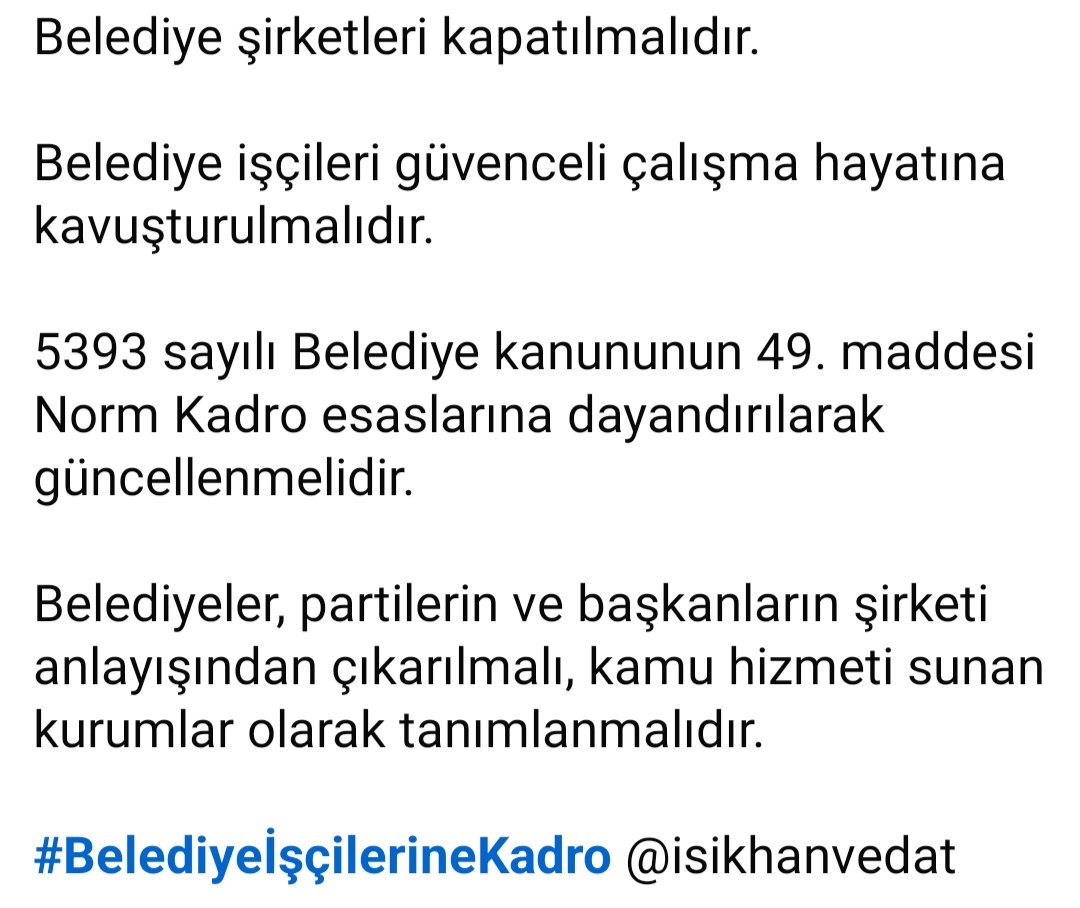 ÖZ BELEDİYE-İŞ SENDİKASI (@salih18573537) on Twitter photo 