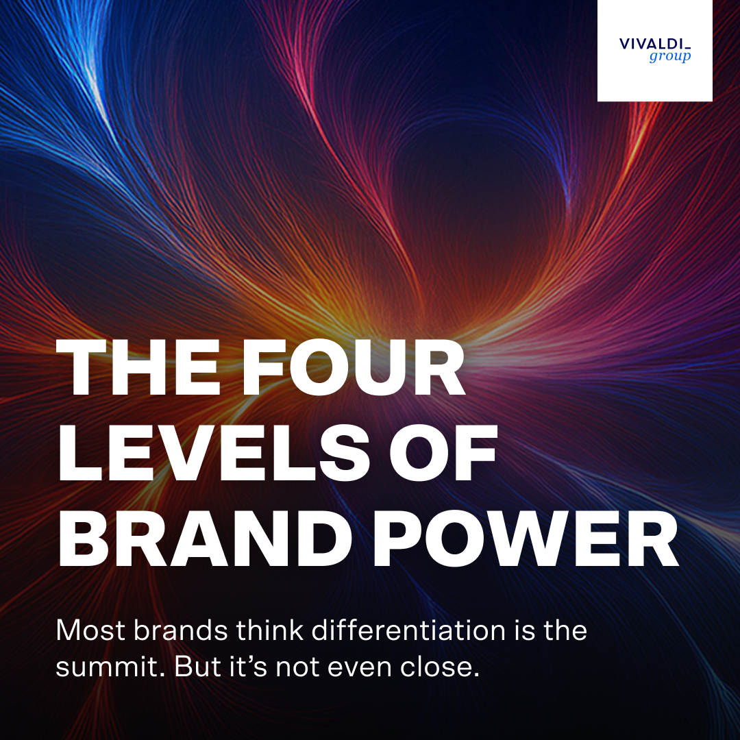 Most brands think differentiation is the summit. But it’s not even close.
There are four levels in the intent economy.

Want to dig deeper? Erich Joachimsthaler Ph.D. explores how to climb this hierarchy in his full piece:
vivaldigroup.com/the-distinctiv…