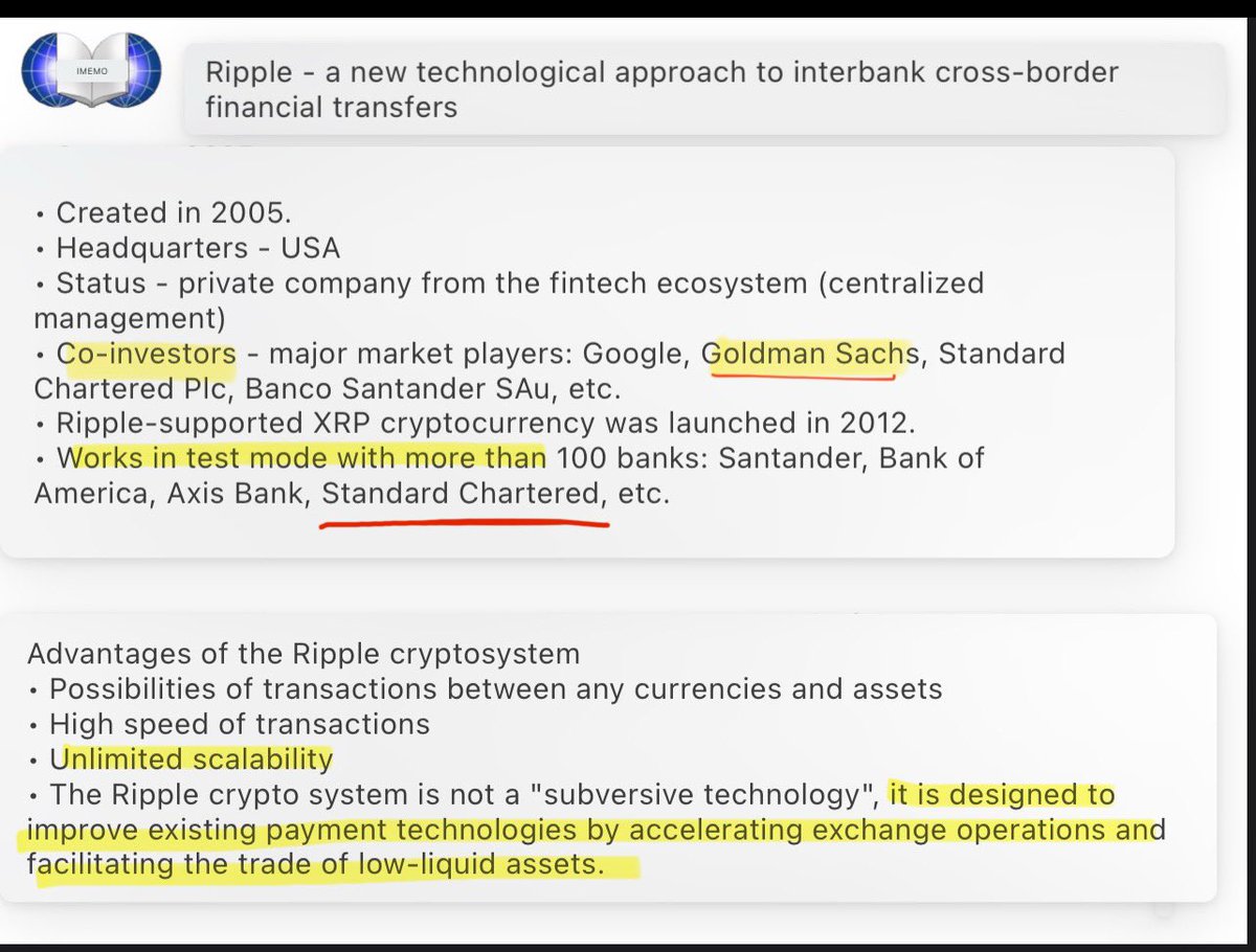 SMQKEDQG's tweet image. Yes, Goldman Sachs is also a co-investor in Ripple.✅

Documented.📝👇