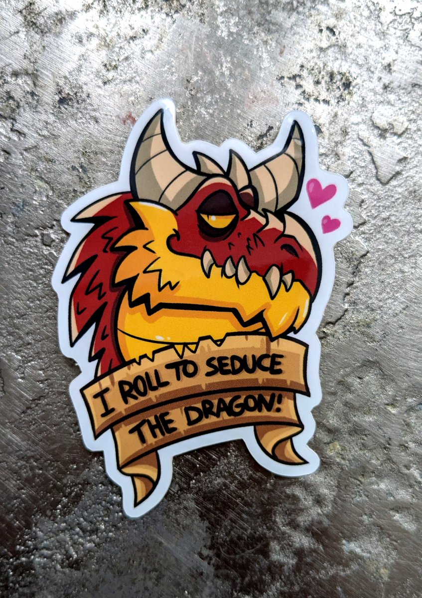 I roll to seduce the dragon ~
my fav sticker :)