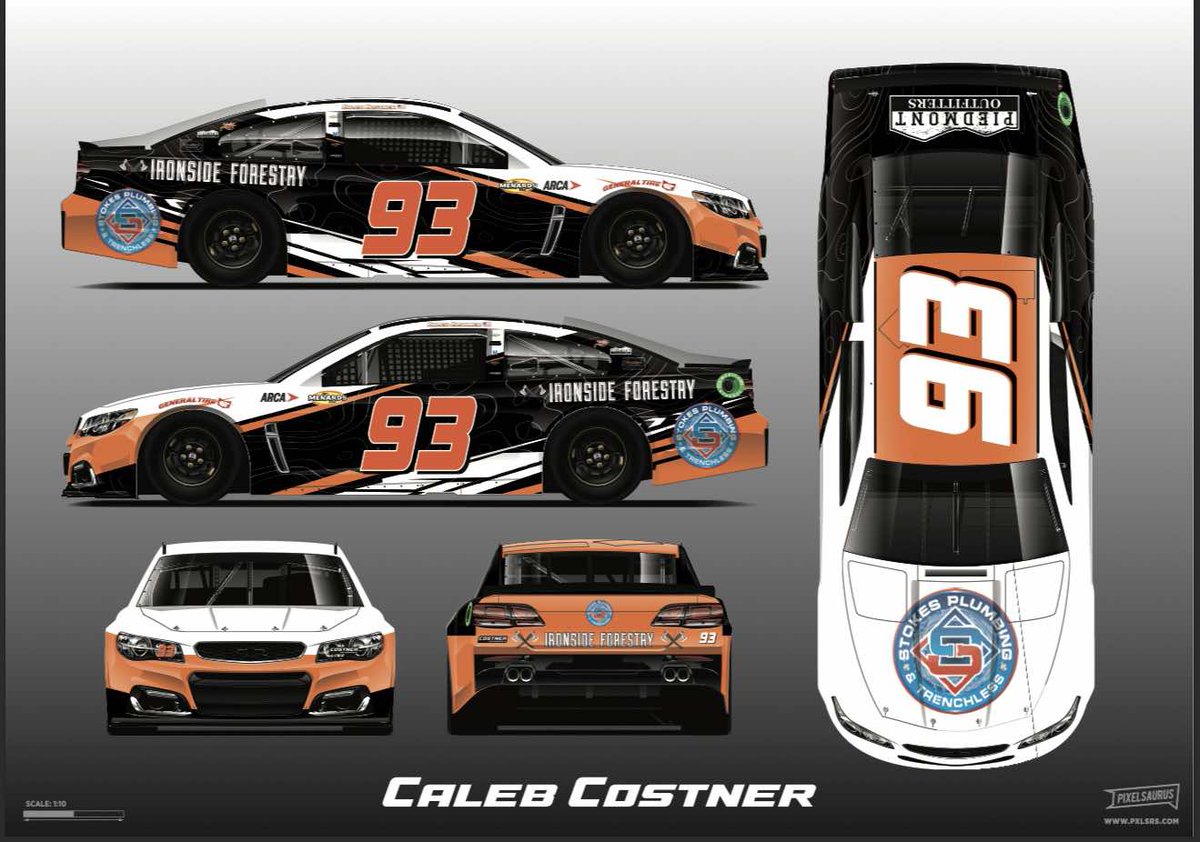 arcafan_news's tweet photo. Caleb Costners #93 Stokes Trenchless Plumbing/Ironside Forestry Costner Motorsports Chevy for Daytona https://t.co/lUbPr60mv2