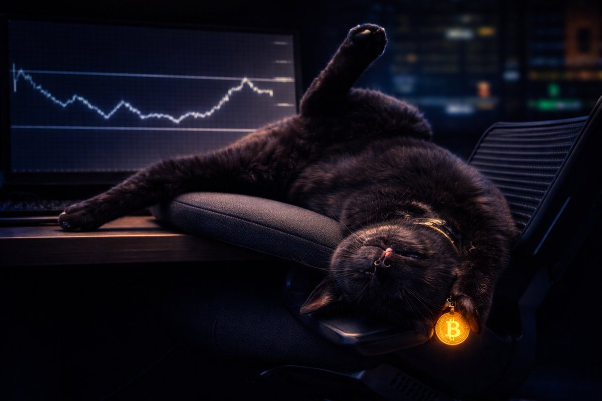 Panthiczek's tweet photo. Quiet days are great to recharge your battery.
No setup.
No problem.
#Meowmarkets https://t.co/cnKc1Ww27J