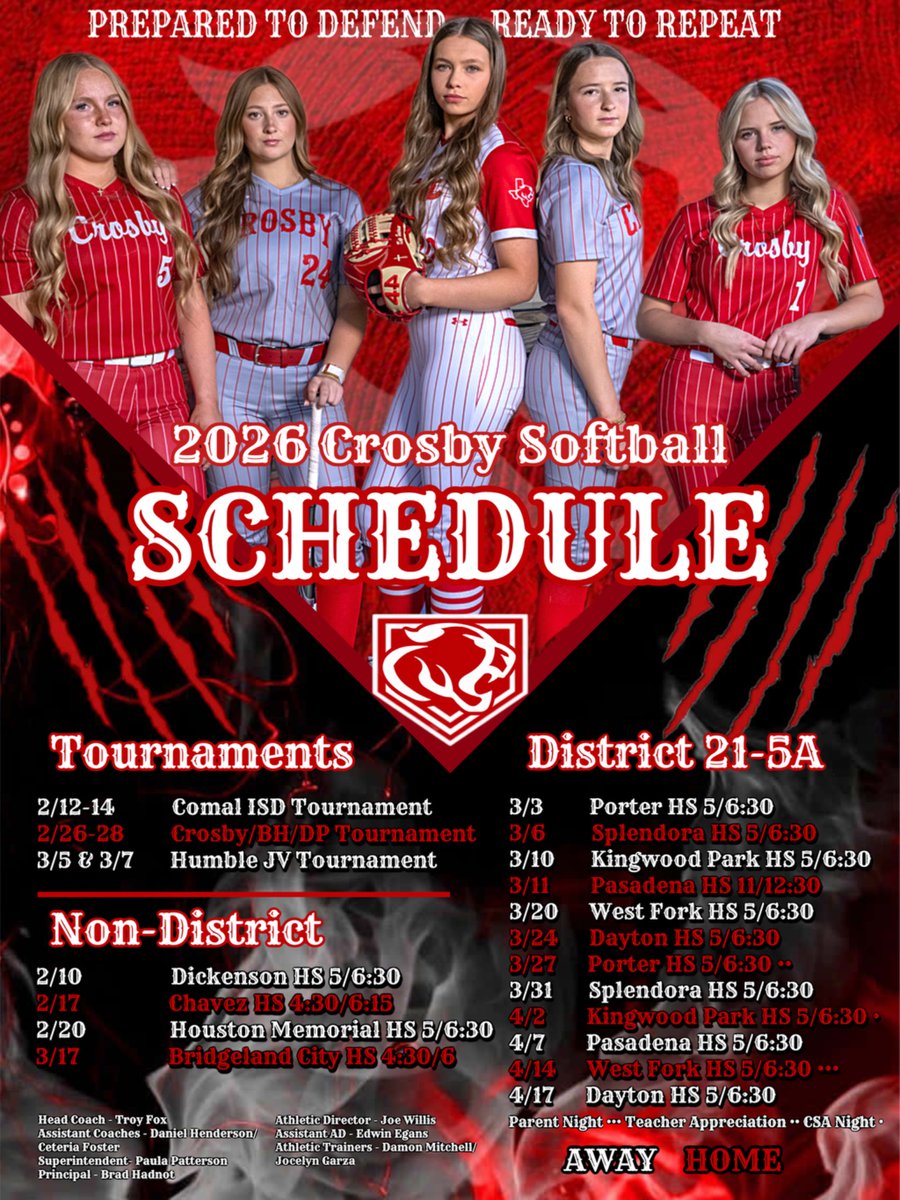 Crosby Softball tweet media