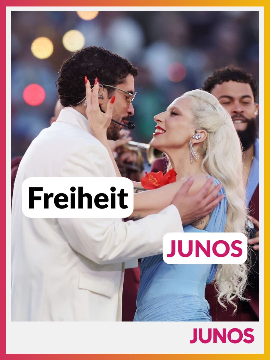 junos_at's tweet photo. Wir lieben Freiheit… 🗽🎓😋 #BadBunny #SuperBowl https://t.co/2s7FAXOyJd