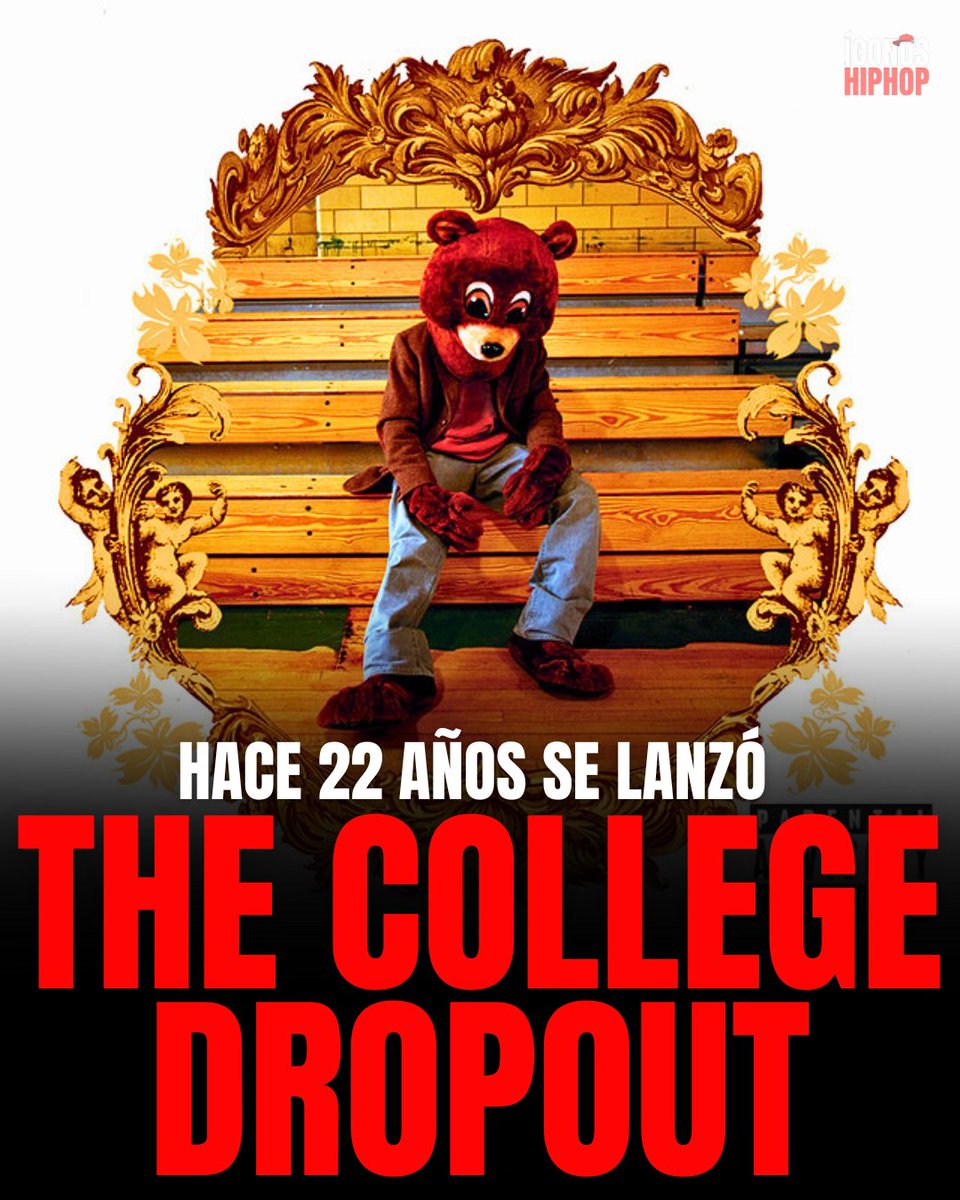 🎓💿 Hoy se cumplen 22 años de The College Dropout

Un 10 de febrero de 2004, Kanye West demostró que no hacía falta encajar en el estereotipo para dominar el rap: vulnerabilidad, ambición, fe, crítica social y hambre creativa podían convivir en un mismo disco.