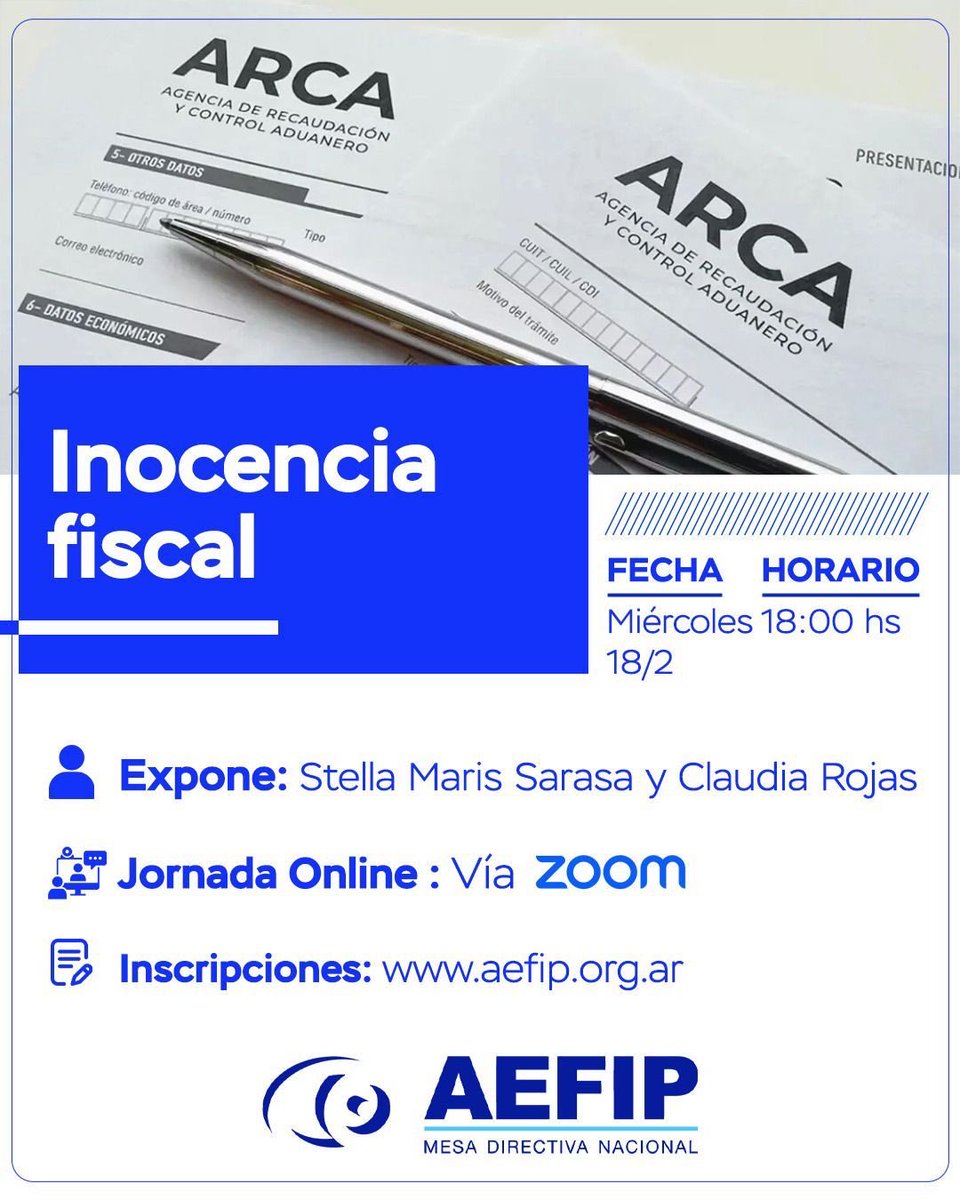 Una nueva Ley y una capacitación desde AEFIP para entenderla. 

Afiliados gratis, anotate en aefip.org.ar