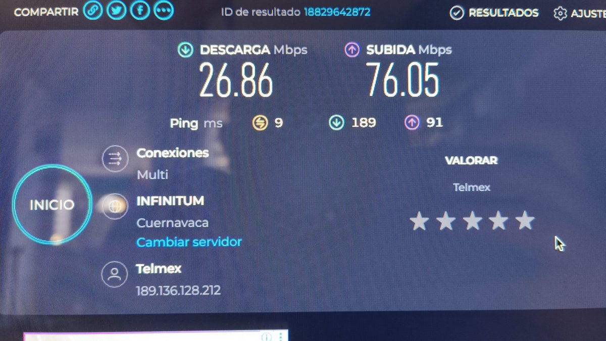 Tonyopulus's tweet photo. Asi las cosas con @infinitum @Telmex de 250 megas que pago, esto es lo que dan, pésimo el servicio a cliente tanto telefónico como de su aplicación @TELMEXSoluciona no solucionó nada. Hola @totalplaymx veamos si como roncas duermes @RicardoBSalinas  recomienda su internet? https://t.co/IfWrHzPdi4