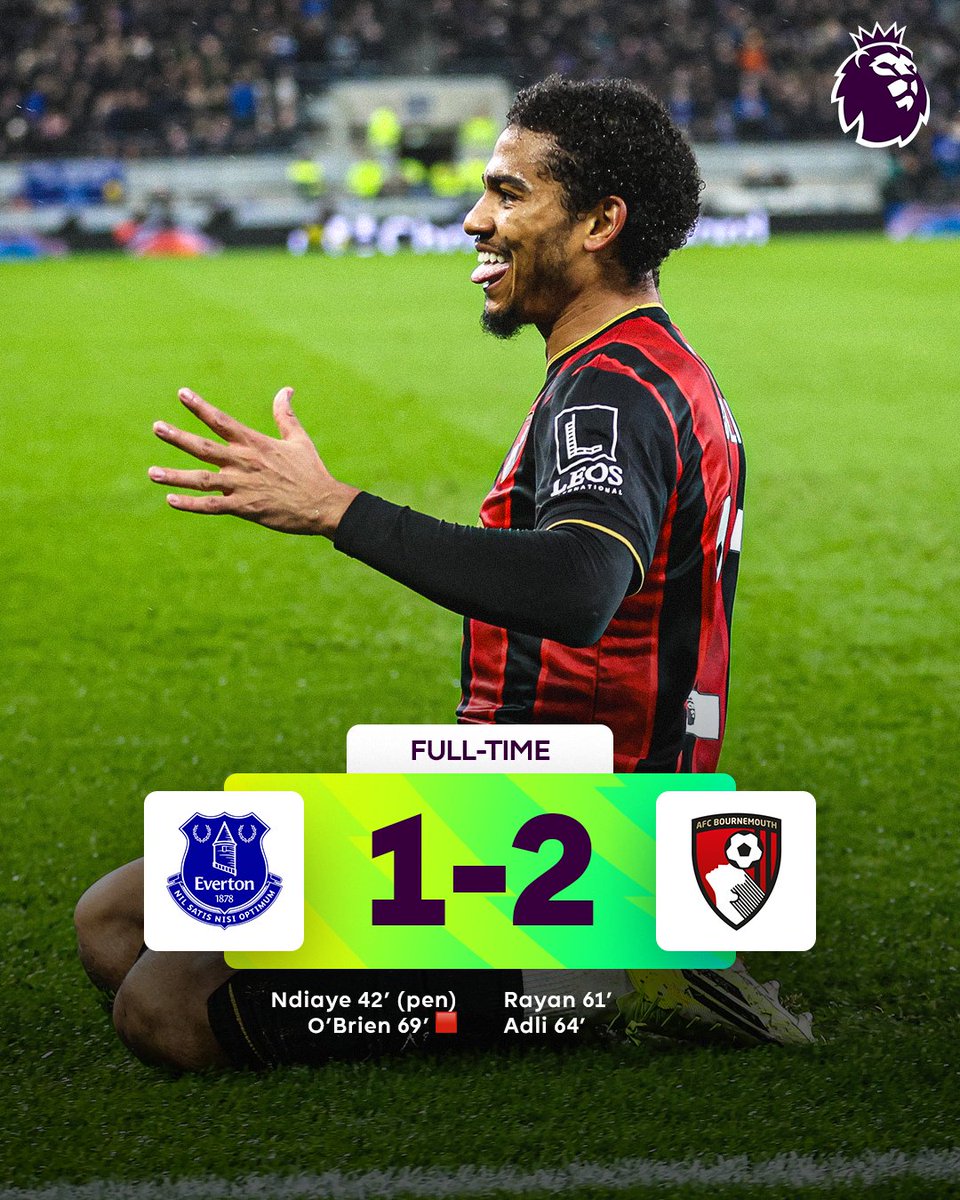 premierleague's tweet photo. A quickfire double gives @afcbournemouth the win 🍒 https://t.co/2WzKOmjBLr