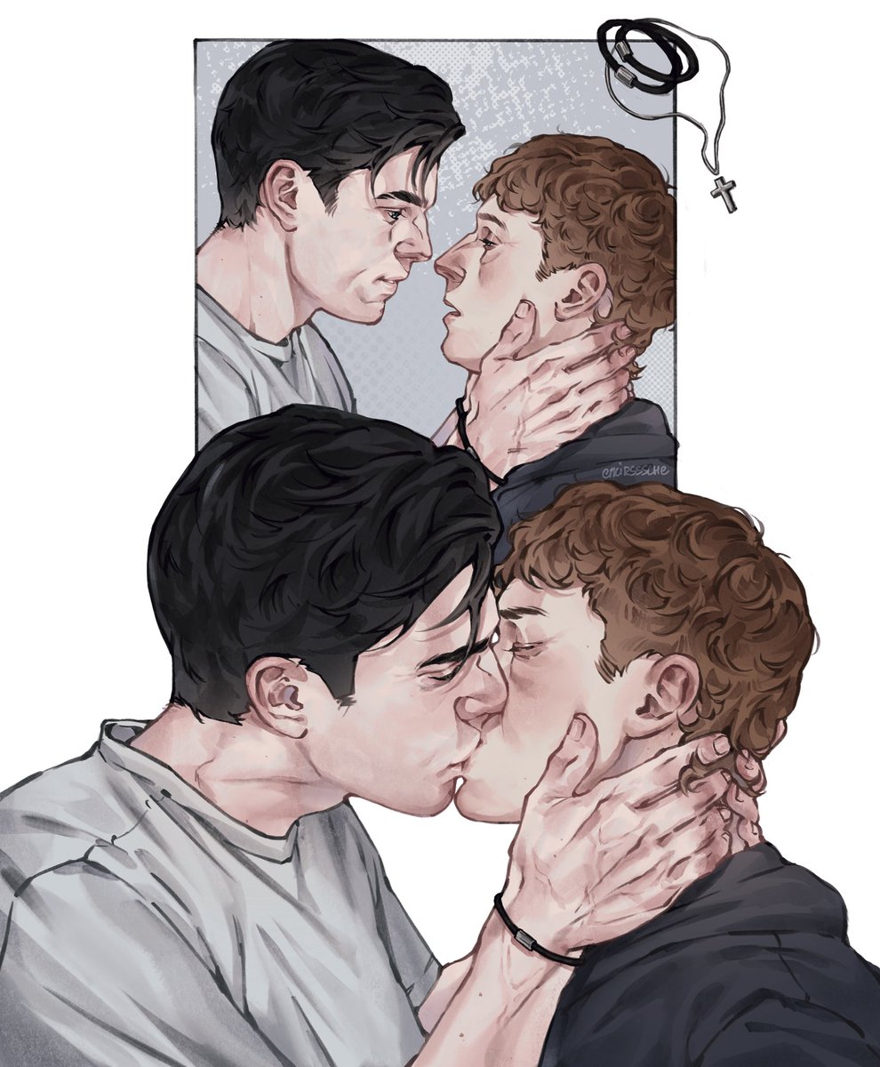 I was inspired by this wonderful artist's comic about Langtaker in TikTok , and it really made me look at this ship in a new light, aaand I wanna say thank you for this🖤 <a href="/saltogranate/">i need to put whitaker in a blender</a> 

#thepitt #thepittfanart #thepittseason2 #thepitts2 #franklangdon #denniswhitaker #langtaker