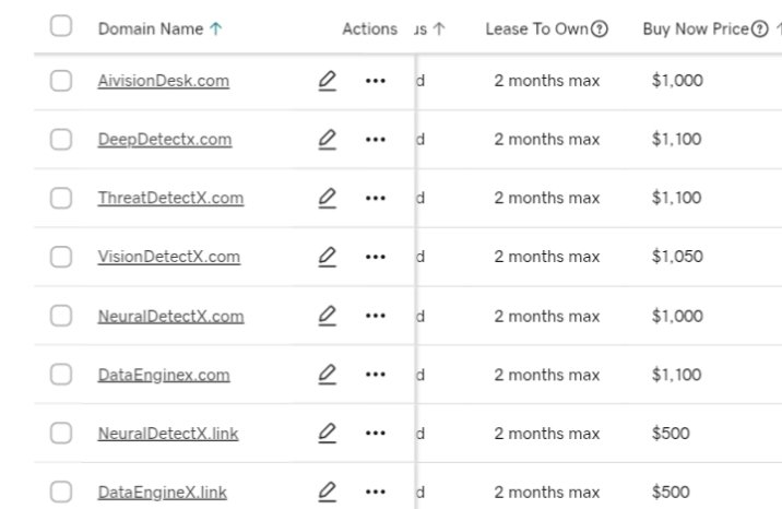 DomainHubX's tweet image. Examples of domains that already speak “enterprise AI”:
DeepDetectX.com
VisionDetectX.com
DataEnginex.com
Names like these won’t stay available for long.