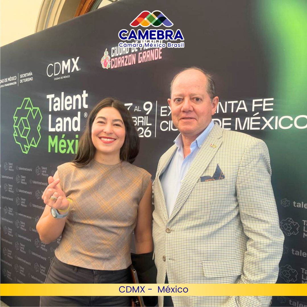 Saludamos a Manola Zabalza, de SEDECO CDMX, en el lanzamiento de Talent Land 9ª edición, por primera vez  en Expo Santa Fe.👏🏻
Gran evento para impulsar el talento joven con enfoque en capacitar, conectar e implementar.🎓
CAMEBRA fortalece la vinculación universitaria.🚀🌎
